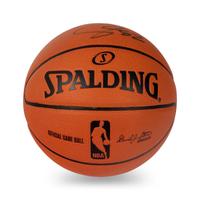 A LeBron James Signed Autograph Spalding Official NBA Basketball (Upper Deck Authenticated),