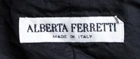 An Alberta Ferretti Black Silk Strapless Dress, Size 12.