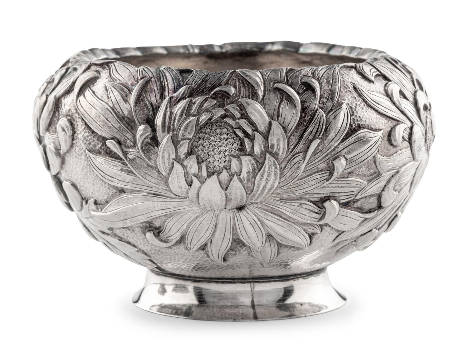 A Japanese Export Silver Bowl