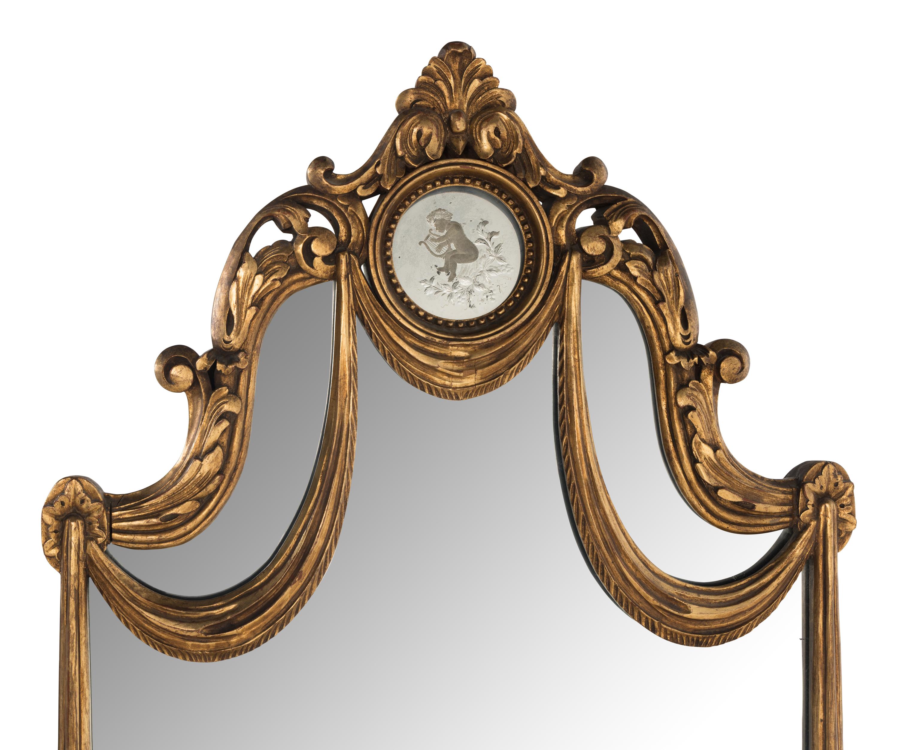 A Venetian Style Giltwood Mirror