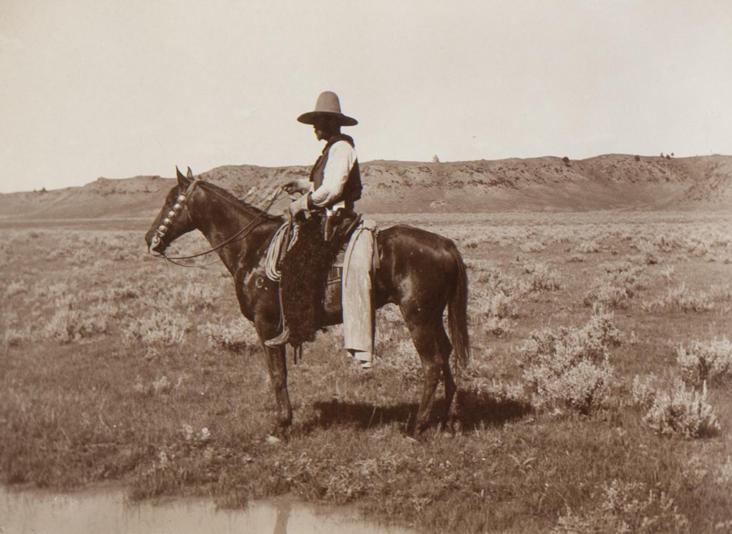 [Western Americana] Huffman, L.A. (1854-1931). A group of 4 collotypes and photographs with western subject matter.
