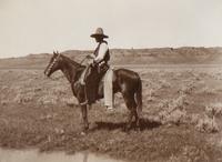 [Western Americana] Huffman, L.A. (1854-1931). A group of 4 collotypes and photographs with western subject matter.