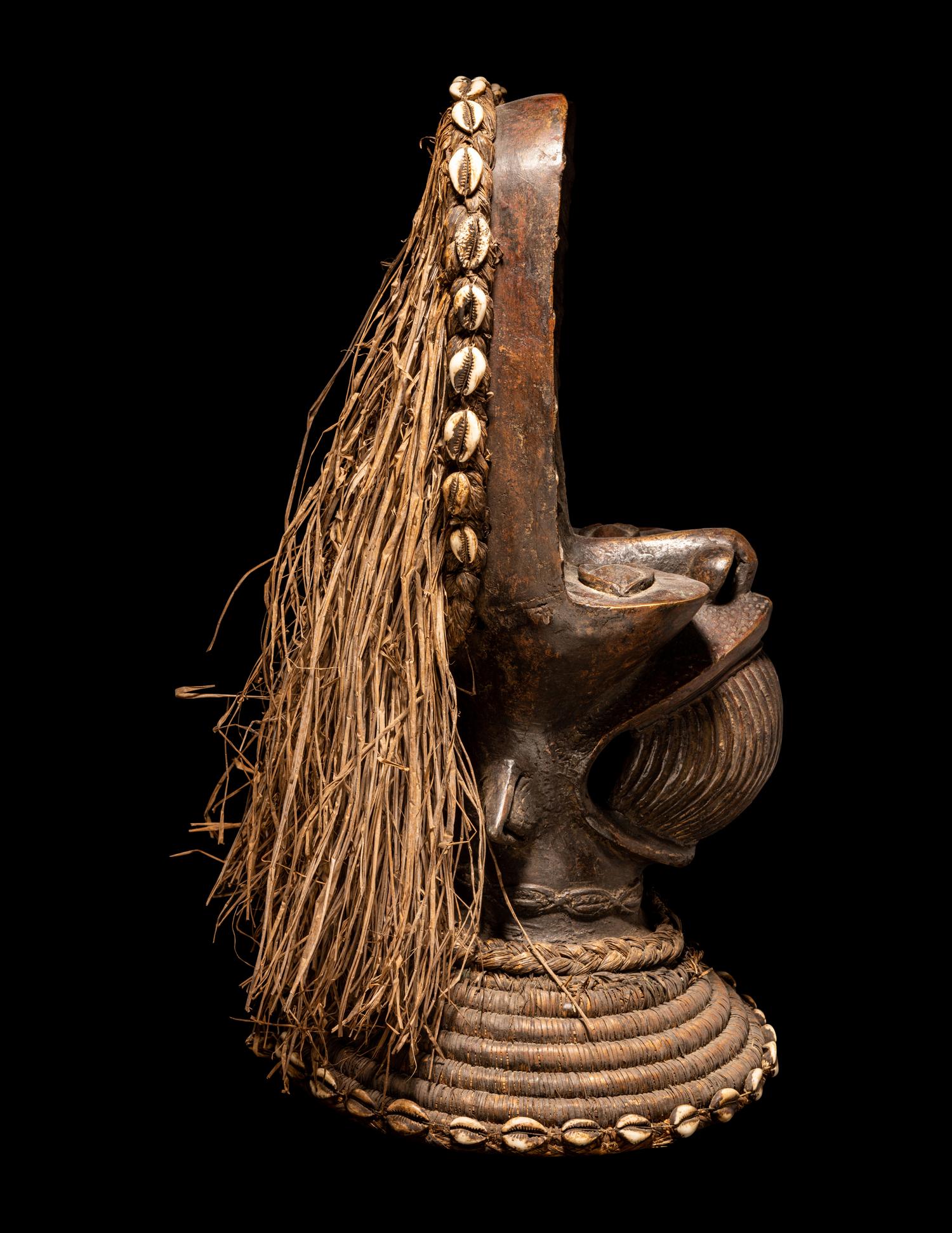 A Bamileke Style Bronze Head
