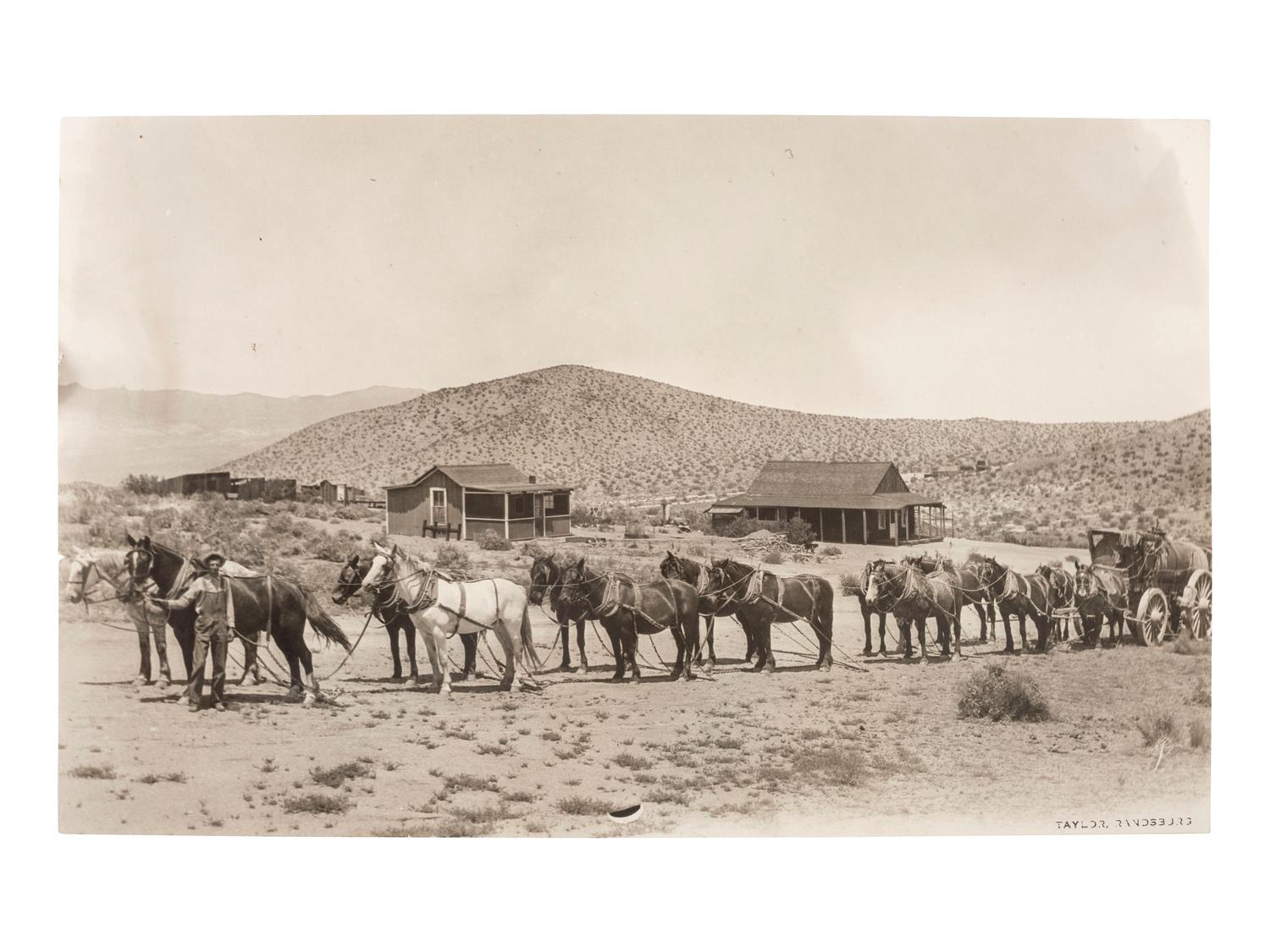 [WESTERN AMERICANA] -- [MINING]. TAYLOR, photographer. Photograph of a Nevada mining scene. Randsburg, CA.