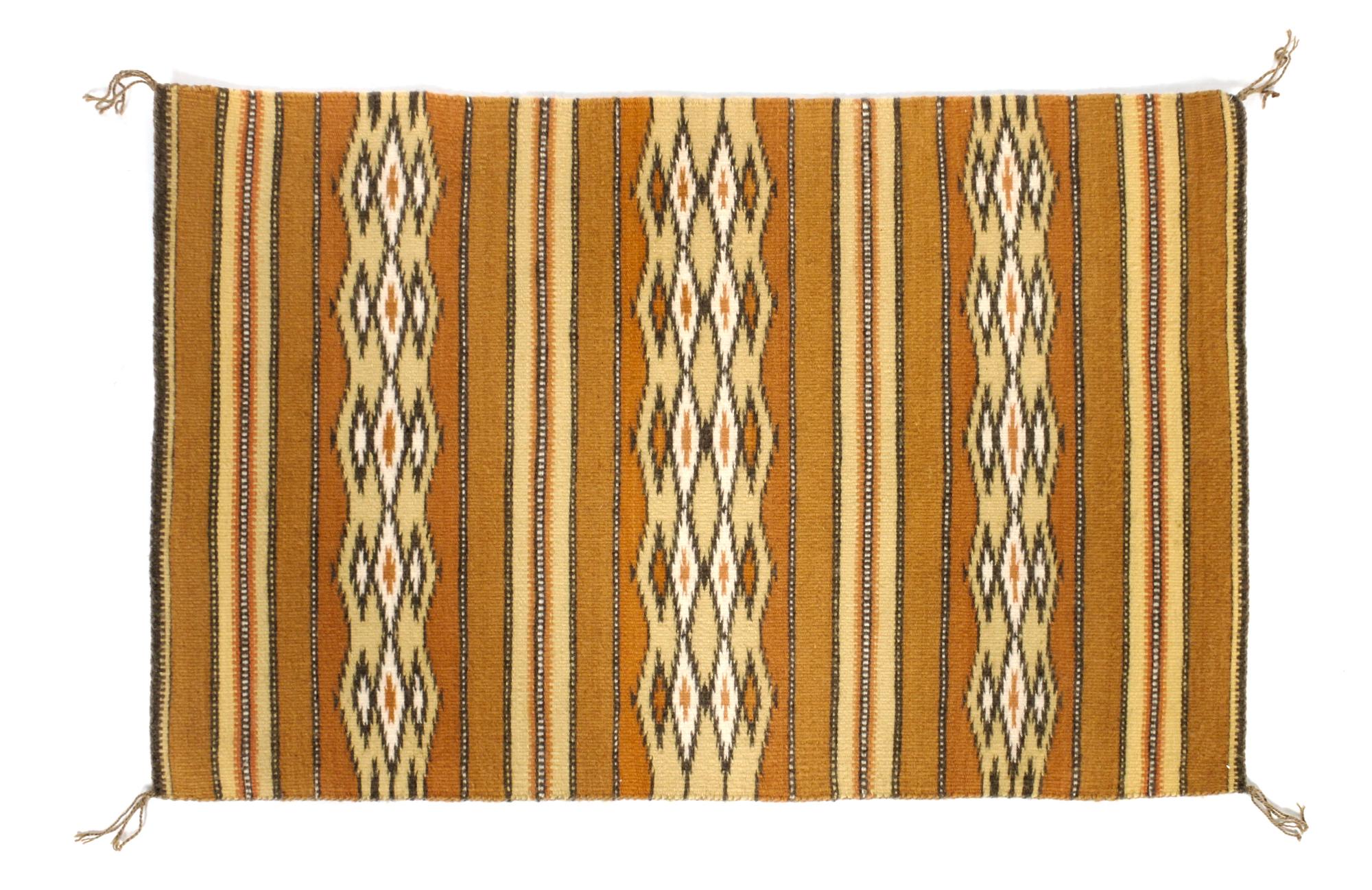 Two Crystal Rugs First: 20 x 30 inches.