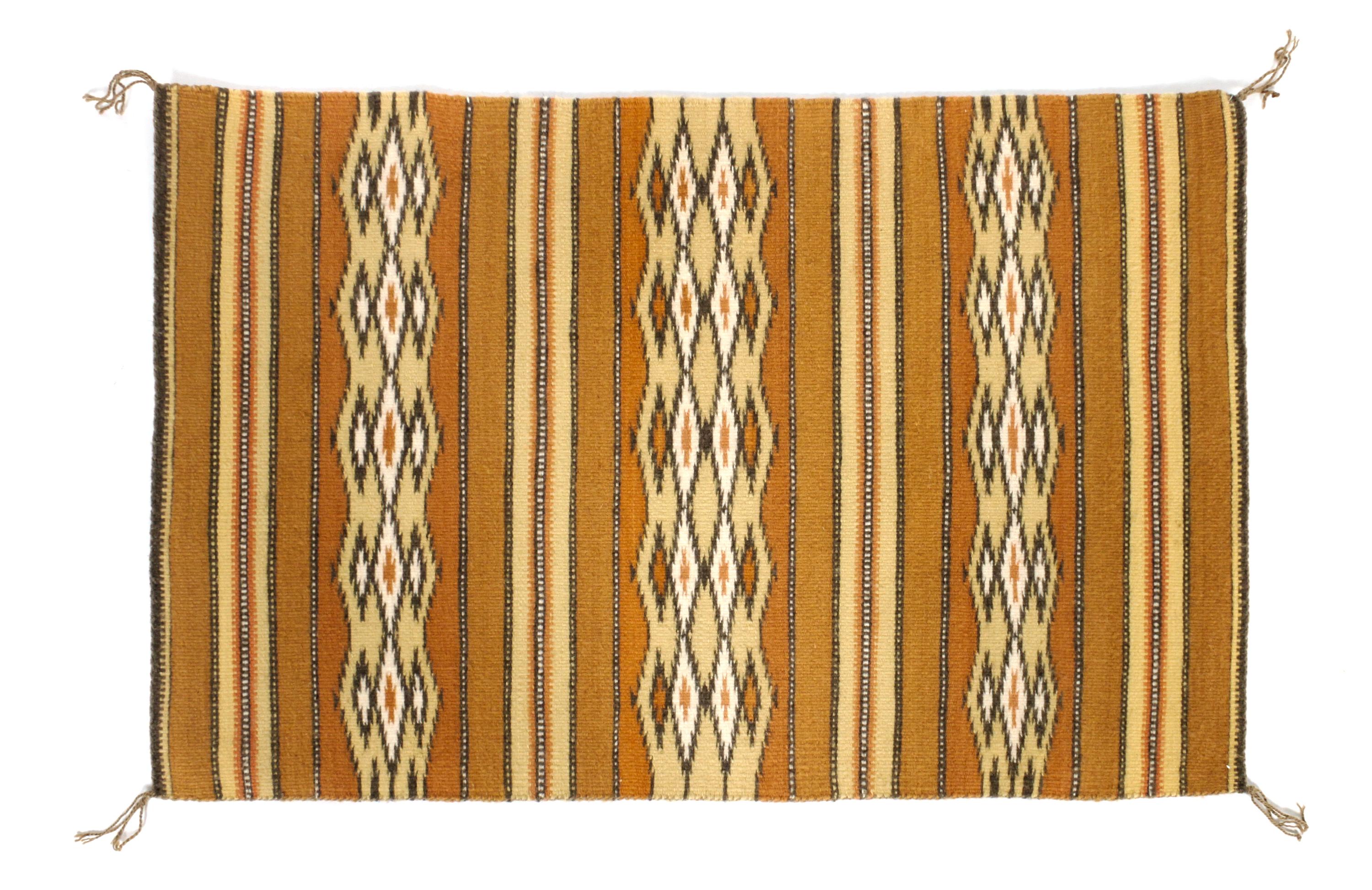 Two Crystal Rugs First: 20 x 30 inches.