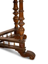 A Continental Parquetry Hexagonal Center Table