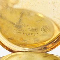 A 14K Yellow Gold A. Lange & Sohne Glashutte Pocket Watch c.1870s
