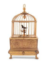 A French Gilt Metal Singing Bird Automaton