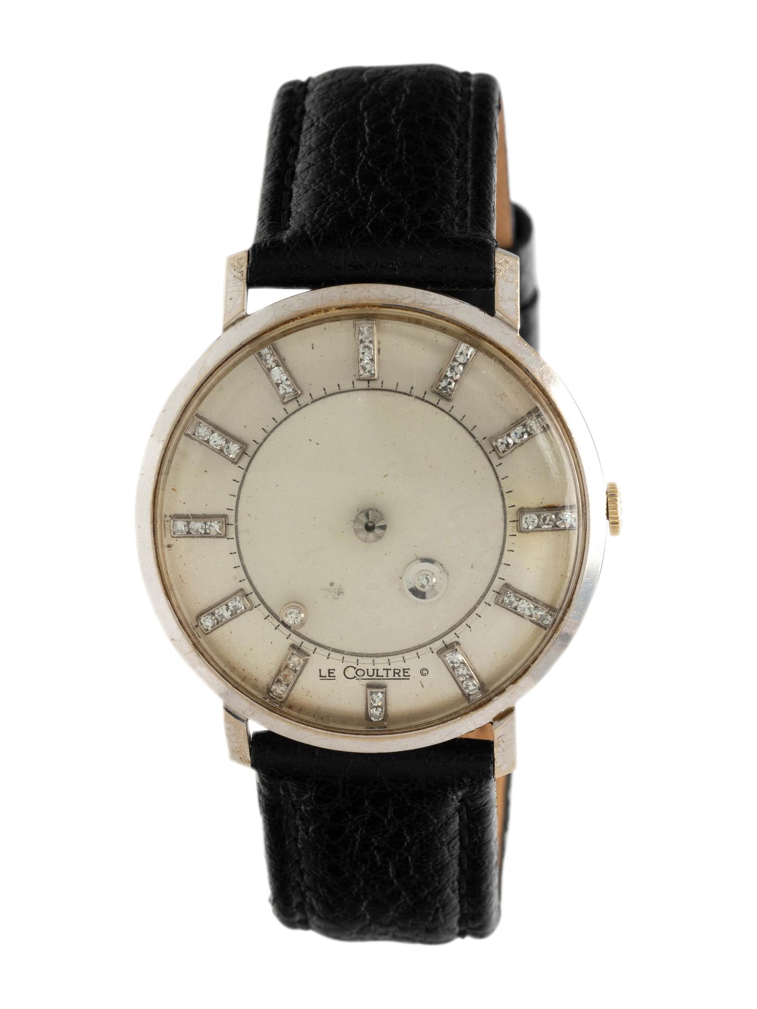 LeCOULTRE. 14K WHITE GOLD AND DIAMOND 'GALAXY MYSTERY' WRISTWATCH
