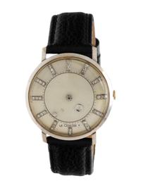 LeCOULTRE. 14K WHITE GOLD AND DIAMOND 'GALAXY MYSTERY' WRISTWATCH
