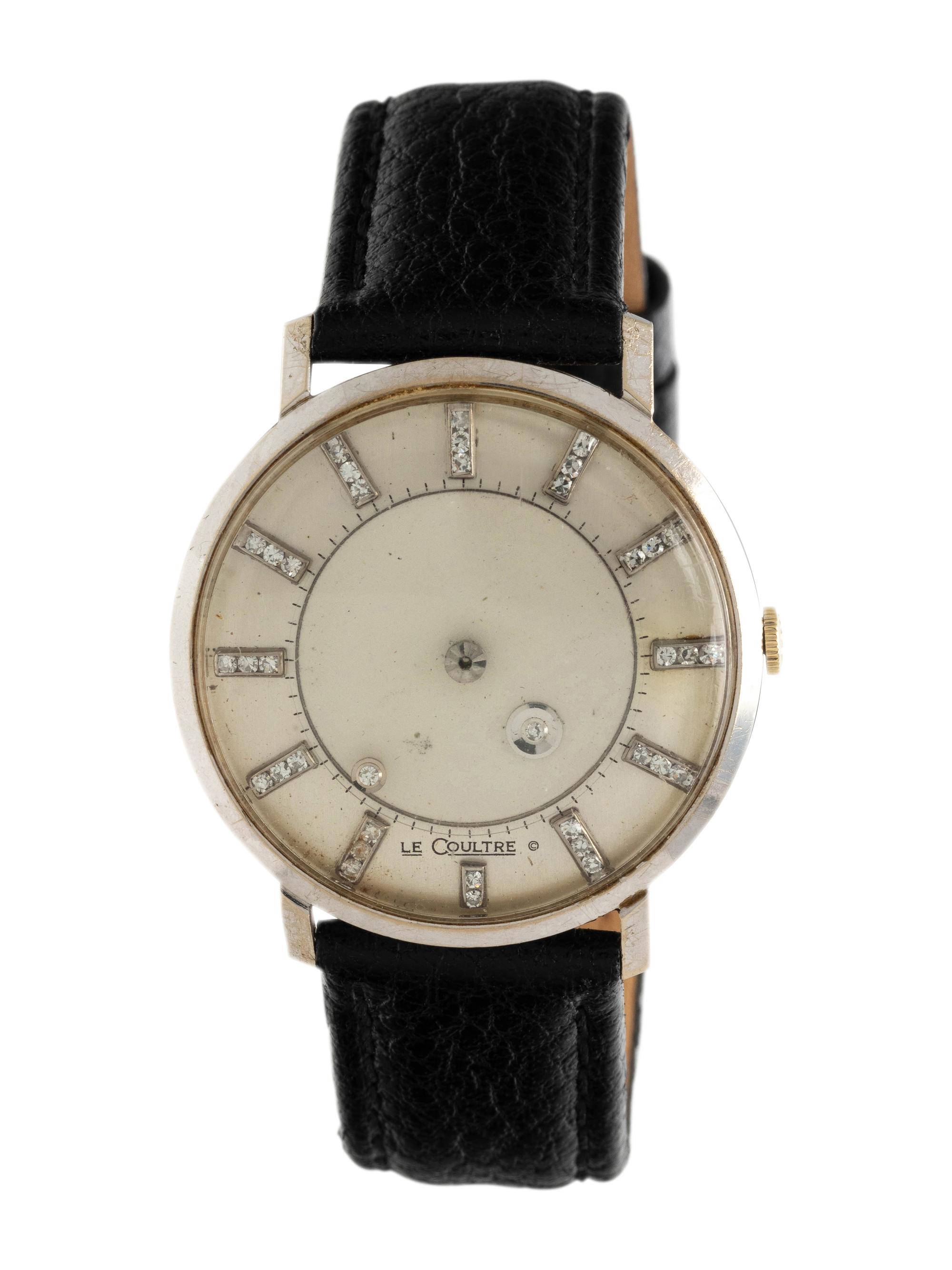 LeCOULTRE. 14K WHITE GOLD AND DIAMOND 'GALAXY MYSTERY' WRISTWATCH
