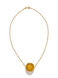 An Etruscan Gold Bead — with a modern gold chain