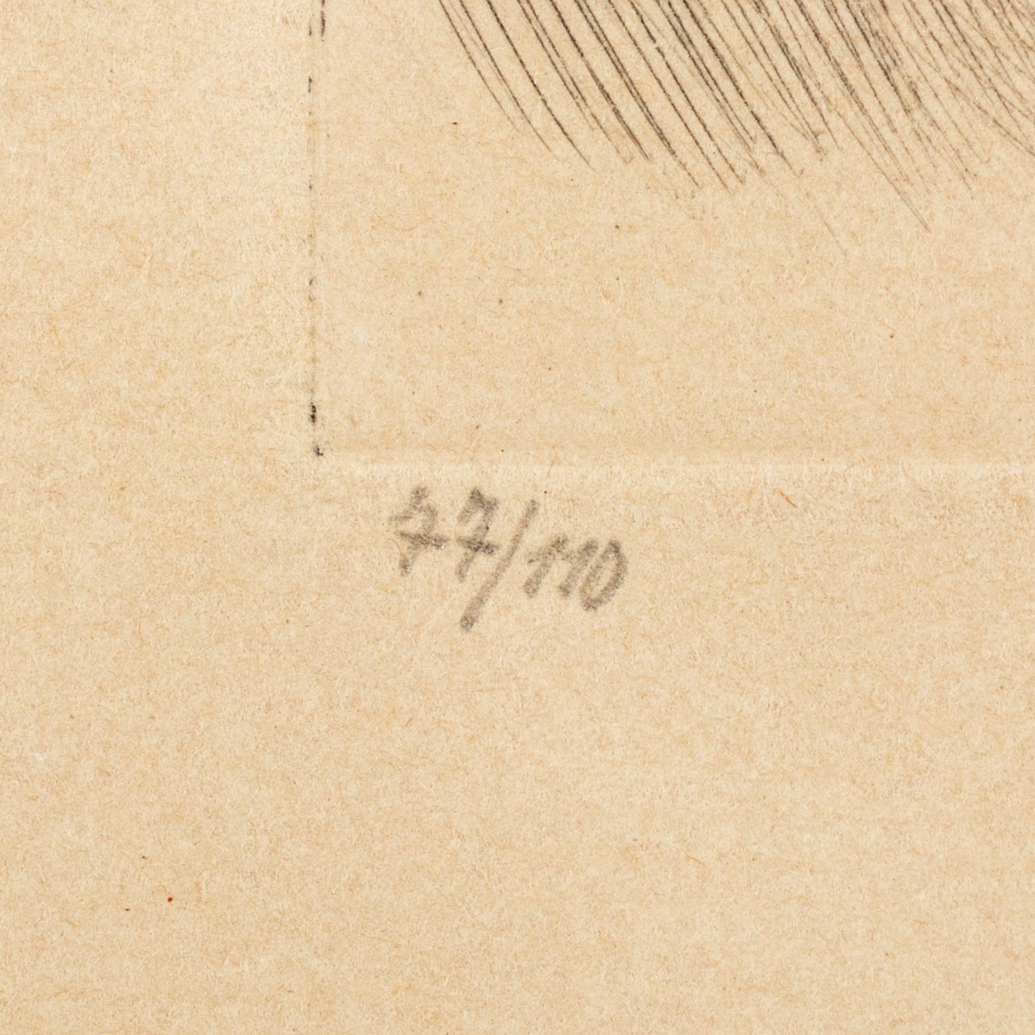 An Der Staffelei (plate 18 from Mein Leben ), 1922-1923