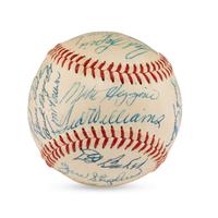 A 1958 Boston Red Sox Team Signed Autograph Baseball Featuring Ted Williams (JSA Letter of Authenticity),