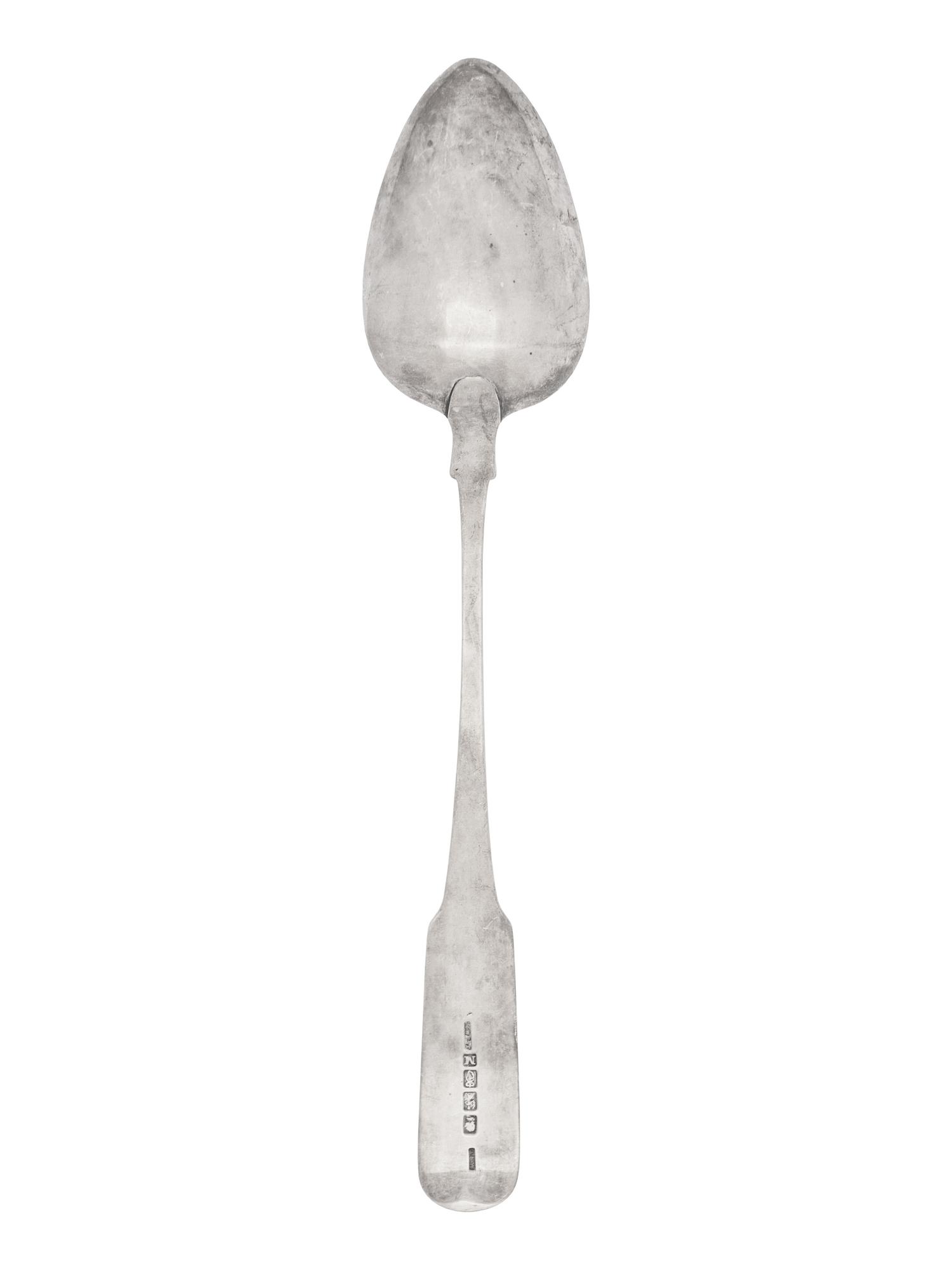 An Irish George III Silver Serving Spoon