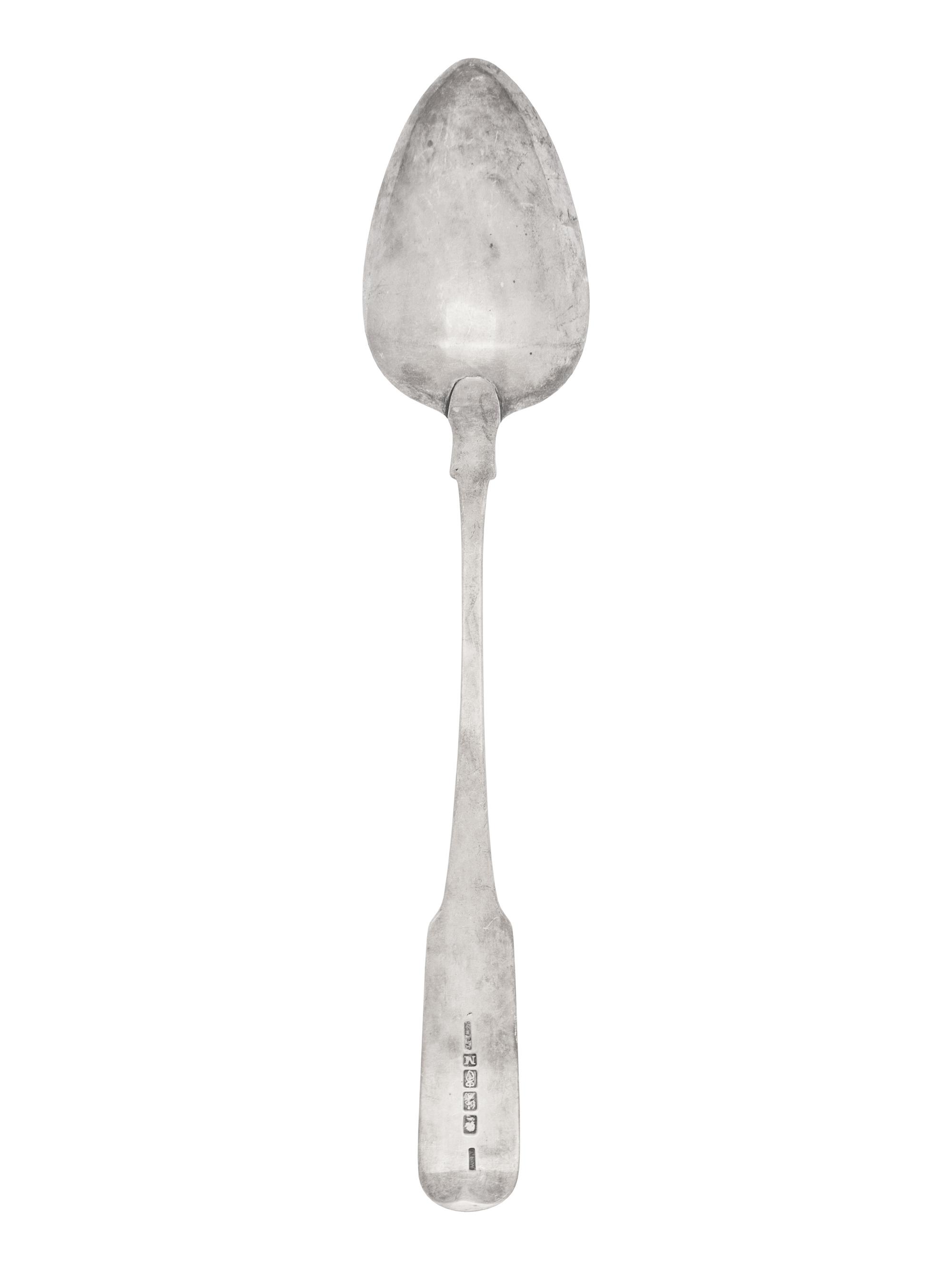 An Irish George III Silver Serving Spoon