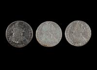 [SPAIN] Three Charles IV 8-Reales Silver Coins