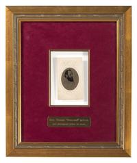 [JACKSON, THOMAS "STONEWALL" (1824-1863)]. Tintype copy of the last portrait of Stonewall Jackson. N.p., ca 1863.