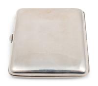 A Russian Enameled Silver Cigarette Case