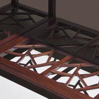 A Chinese Hardwood Double Pedestal Desk, 20th Century 二十世紀 硬木冰梅紋書桌