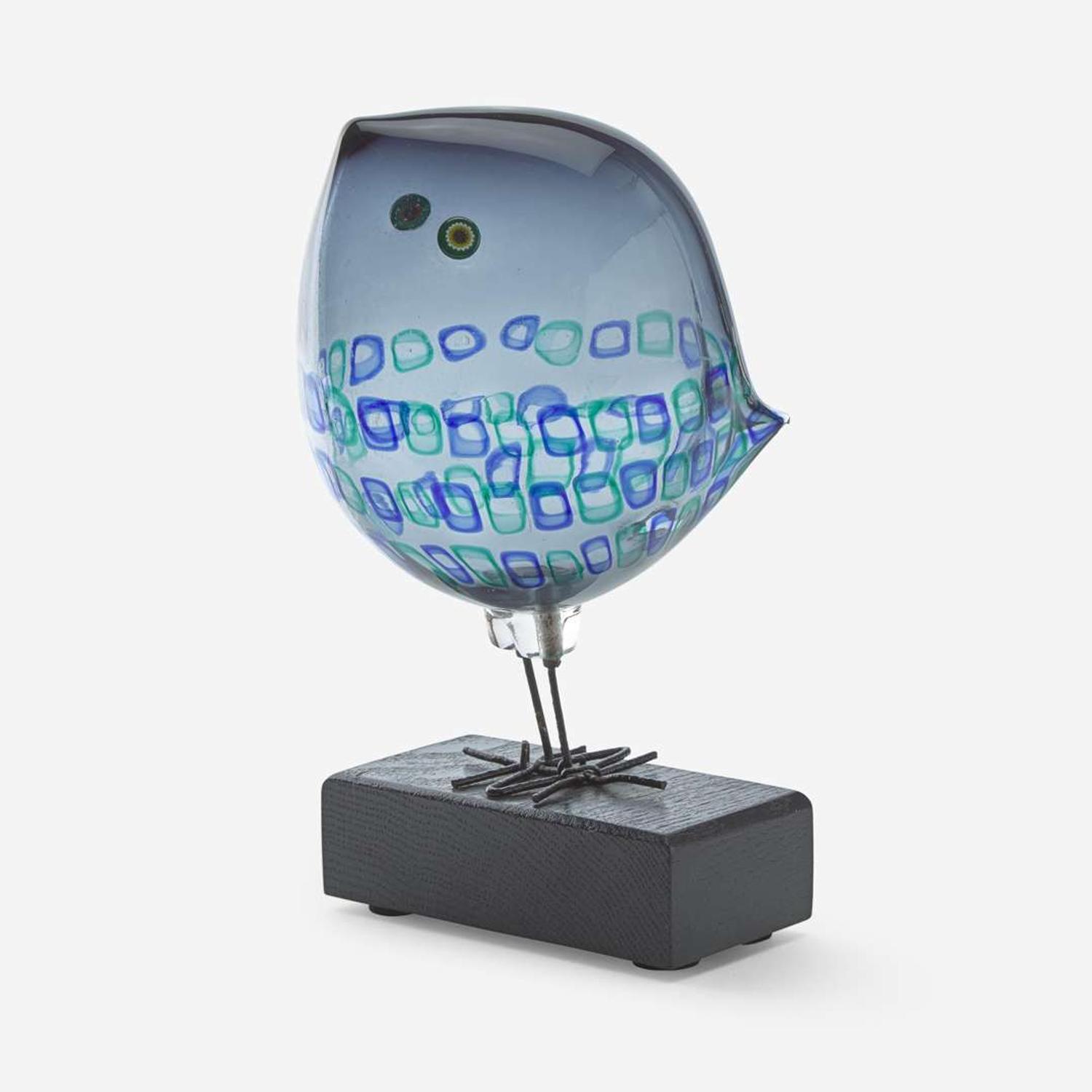Alessandro Pianon (Italian, 1931-1984) A Glass "Pulcini" Bird, Vistosi, Murano, Italy, circa 1960