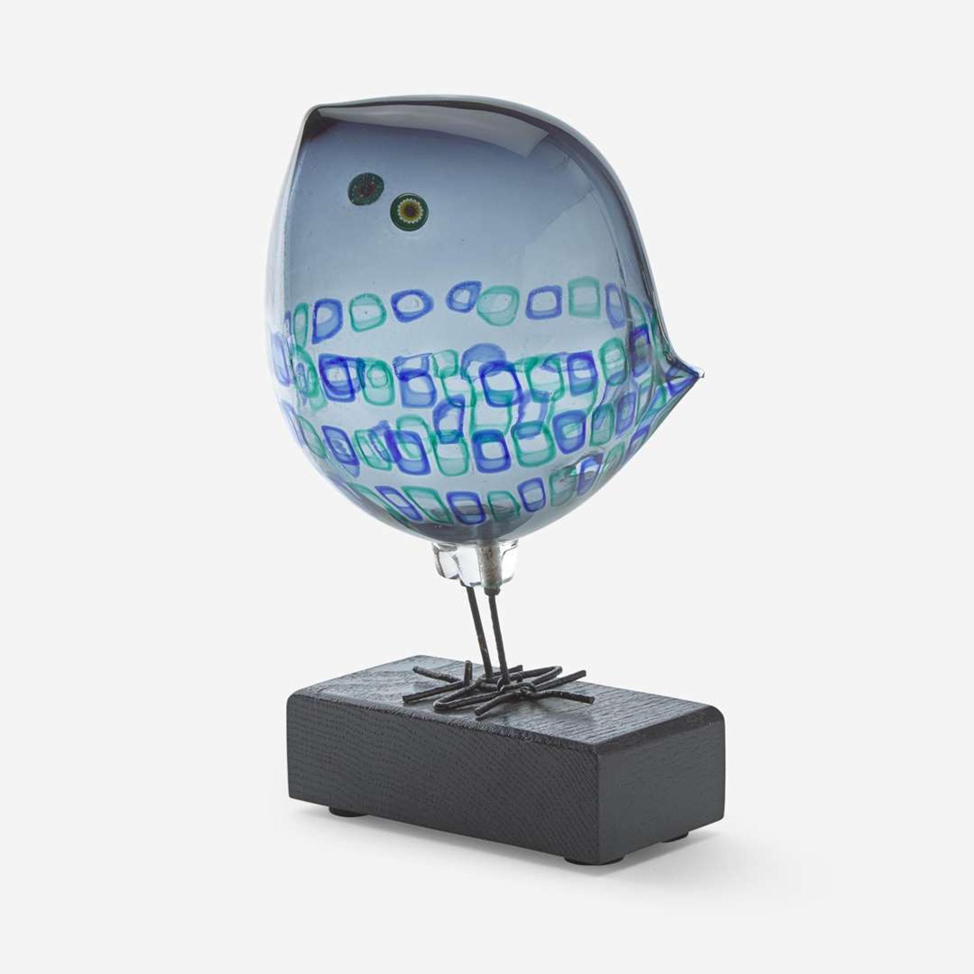 Alessandro Pianon (Italian, 1931-1984) A Glass "Pulcini" Bird, Vistosi, Murano, Italy, circa 1960