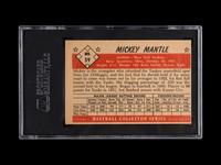 A 1953 Bowman Color Mickey Mantle Baseball Card No. 59, SGC 3