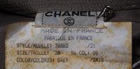 A Chanel Grey Wool Pleated Pant Ensemble, Pant size 36, blouse size 38.