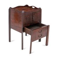 A Group of Two Georgian Mahogany Commodes