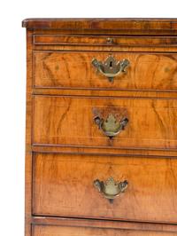 A George I Line-Inlaid Walnut Chest of Drawers