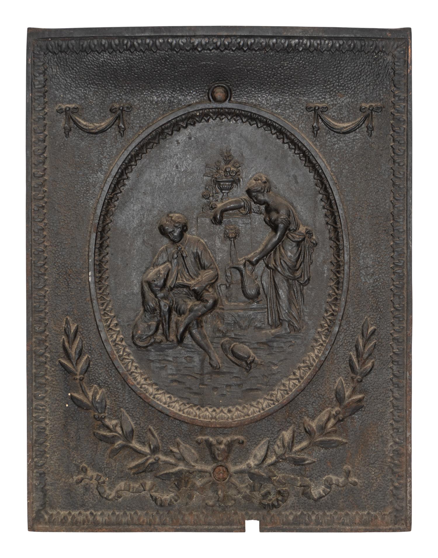 A French Cast Iron Fireback