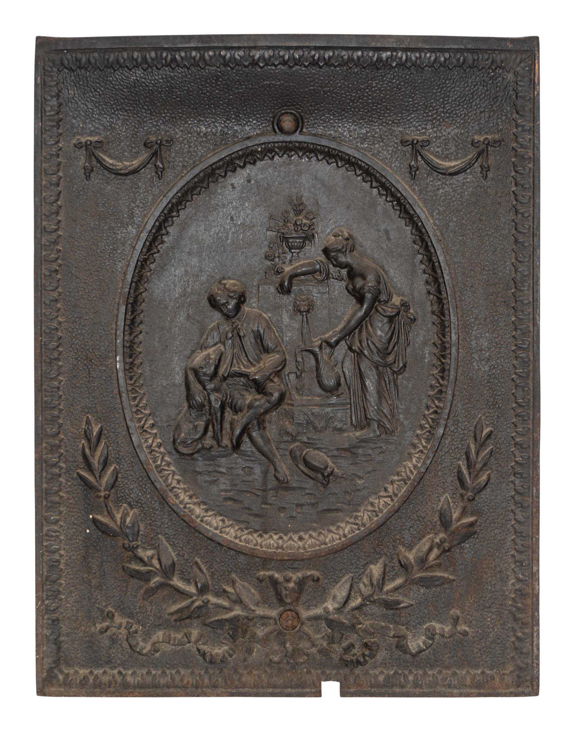 A French Cast Iron Fireback