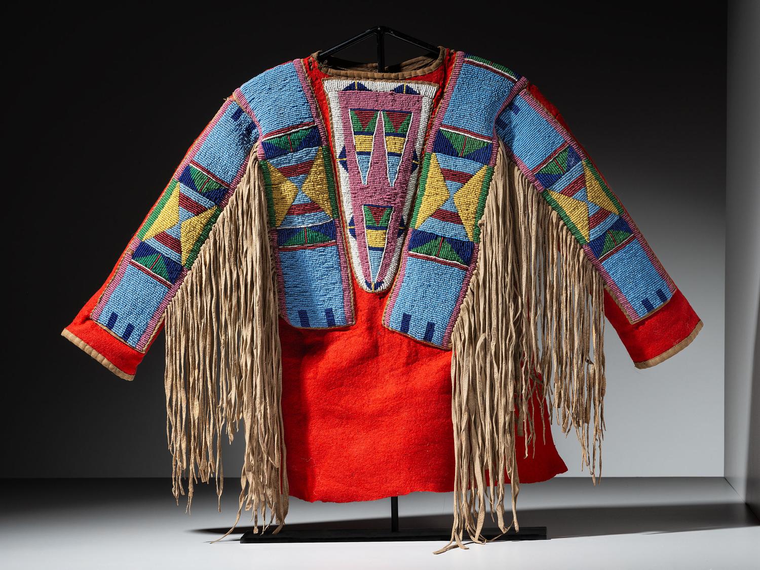 Apsáalooke (Crow) Child's Beaded Wool Shirt