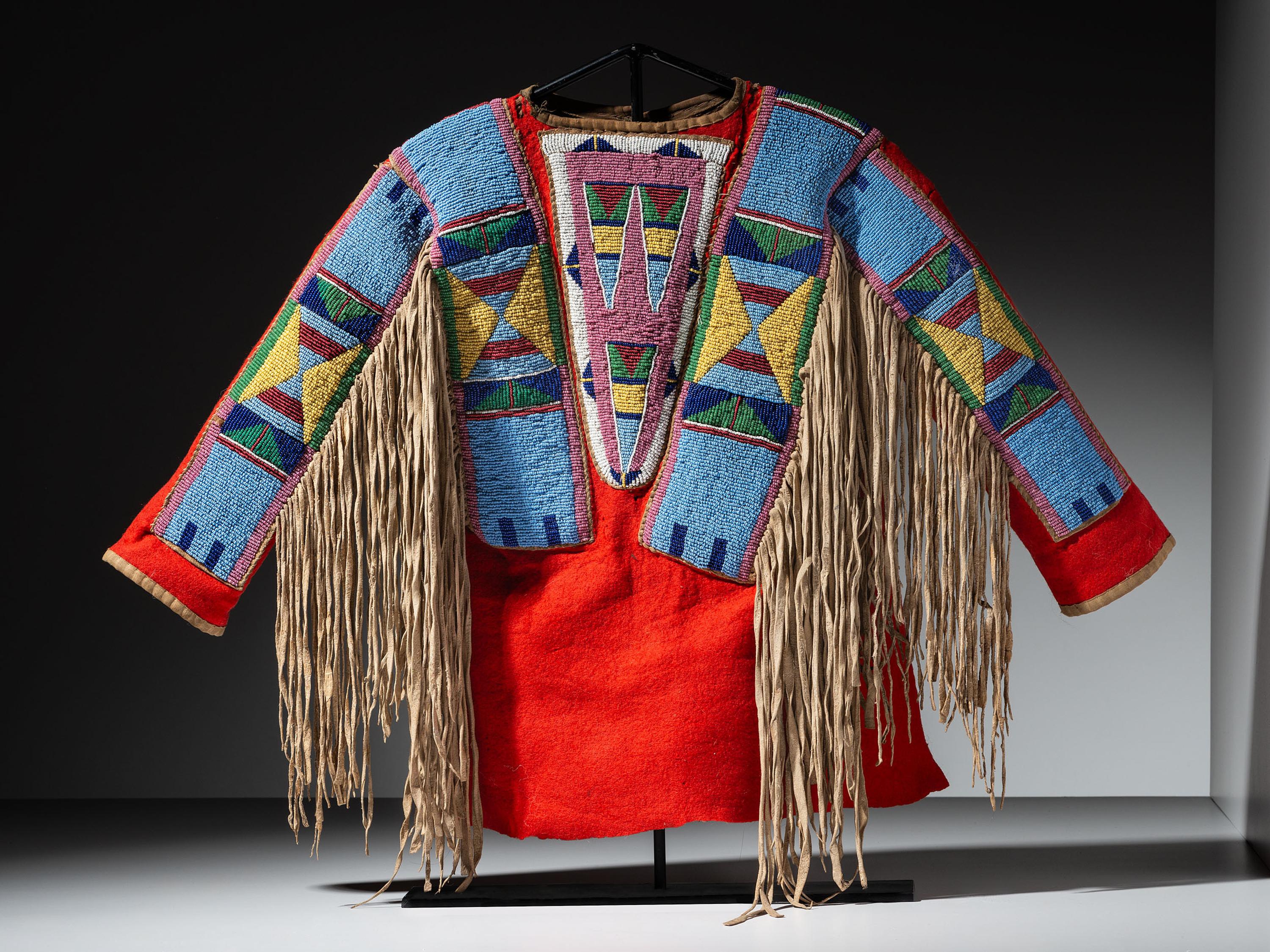 Apsáalooke (Crow) Child's Beaded Wool Shirt