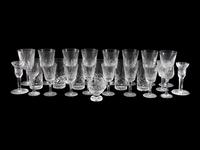 A Group of Waterford Lismore Glass Stemware