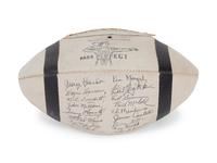 A 1956 Chicago Bears Team Signed Autograph Wilson Football With 40 Signatures, Including Four Hall of Famers (BAS Beckett Authentication Services Certified),