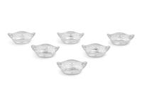 A Set of Six American Silver Nut Dishes