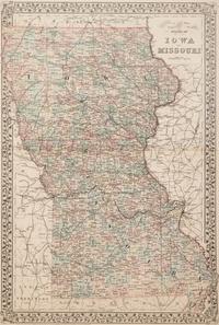 Five Framed Maps Pertaining to Illinois and the Surrounding States