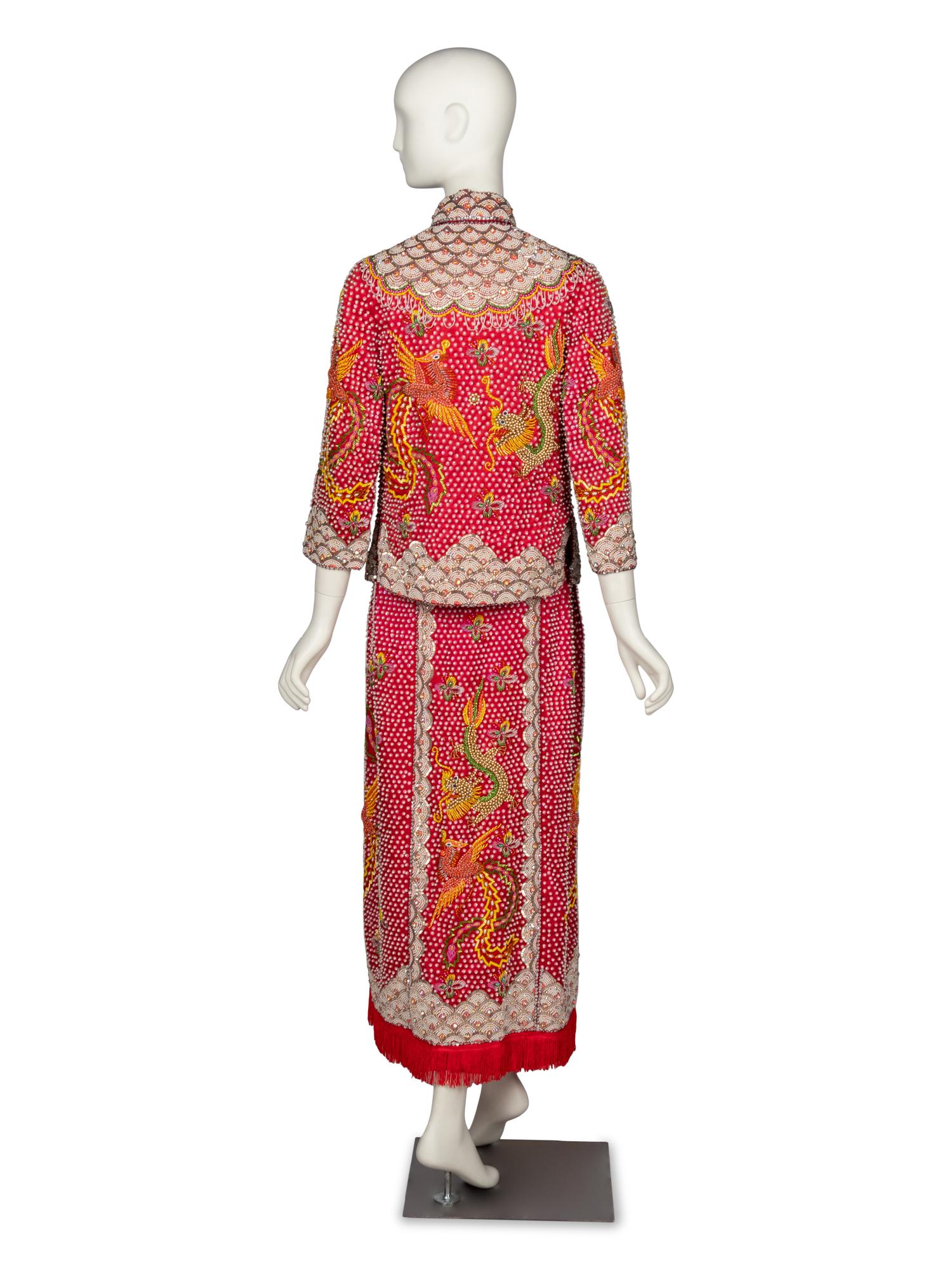 Custom Chinese Embellished Ensemble, Made for Roberta McCain