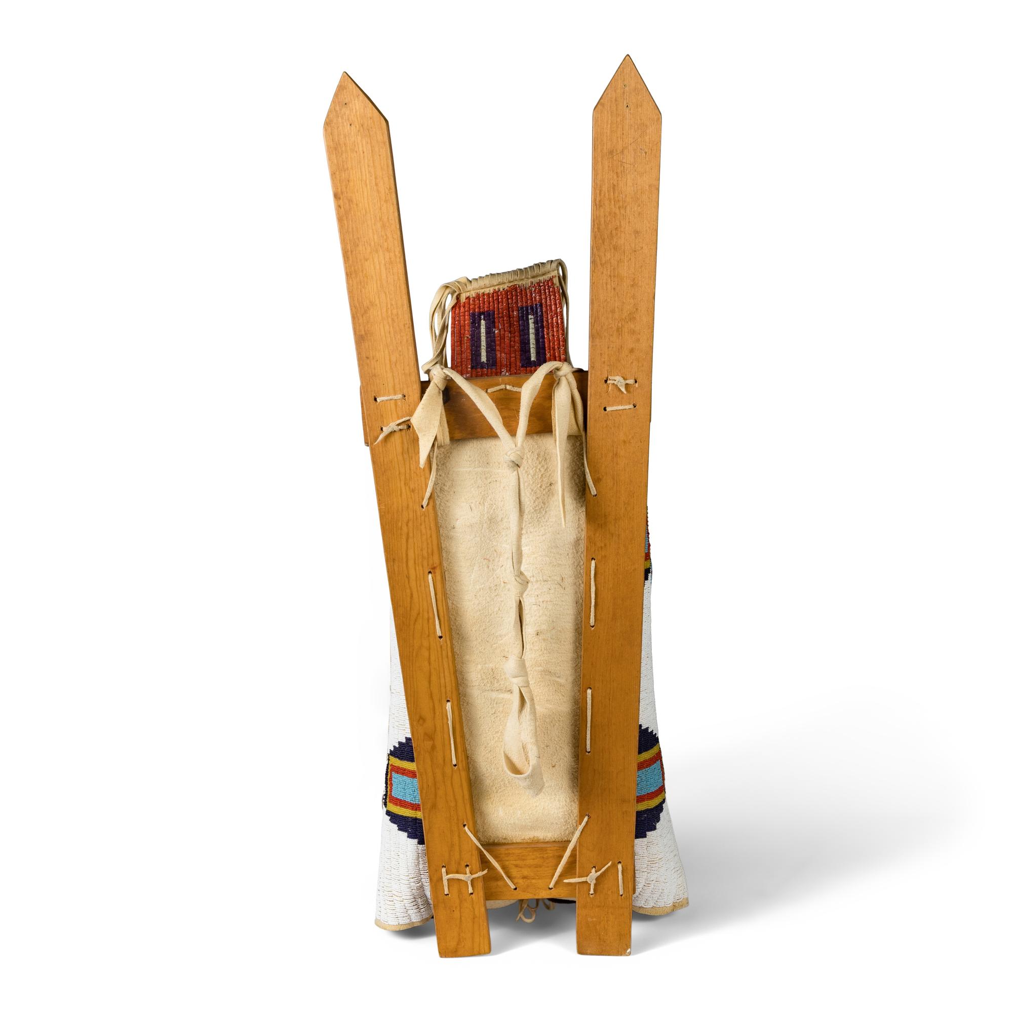 Cheyenne Beaded Hide Cradleboard
