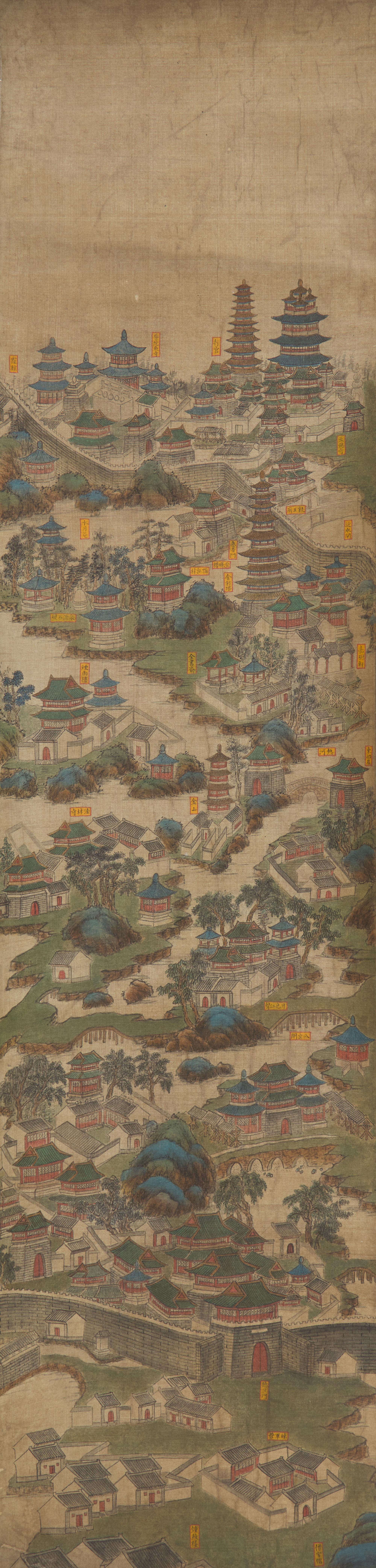 Chinese School, View of the Imperial Summer Palace, Rehe (Chengde, Hebei) 熱河避暑山莊圖一組四幅
