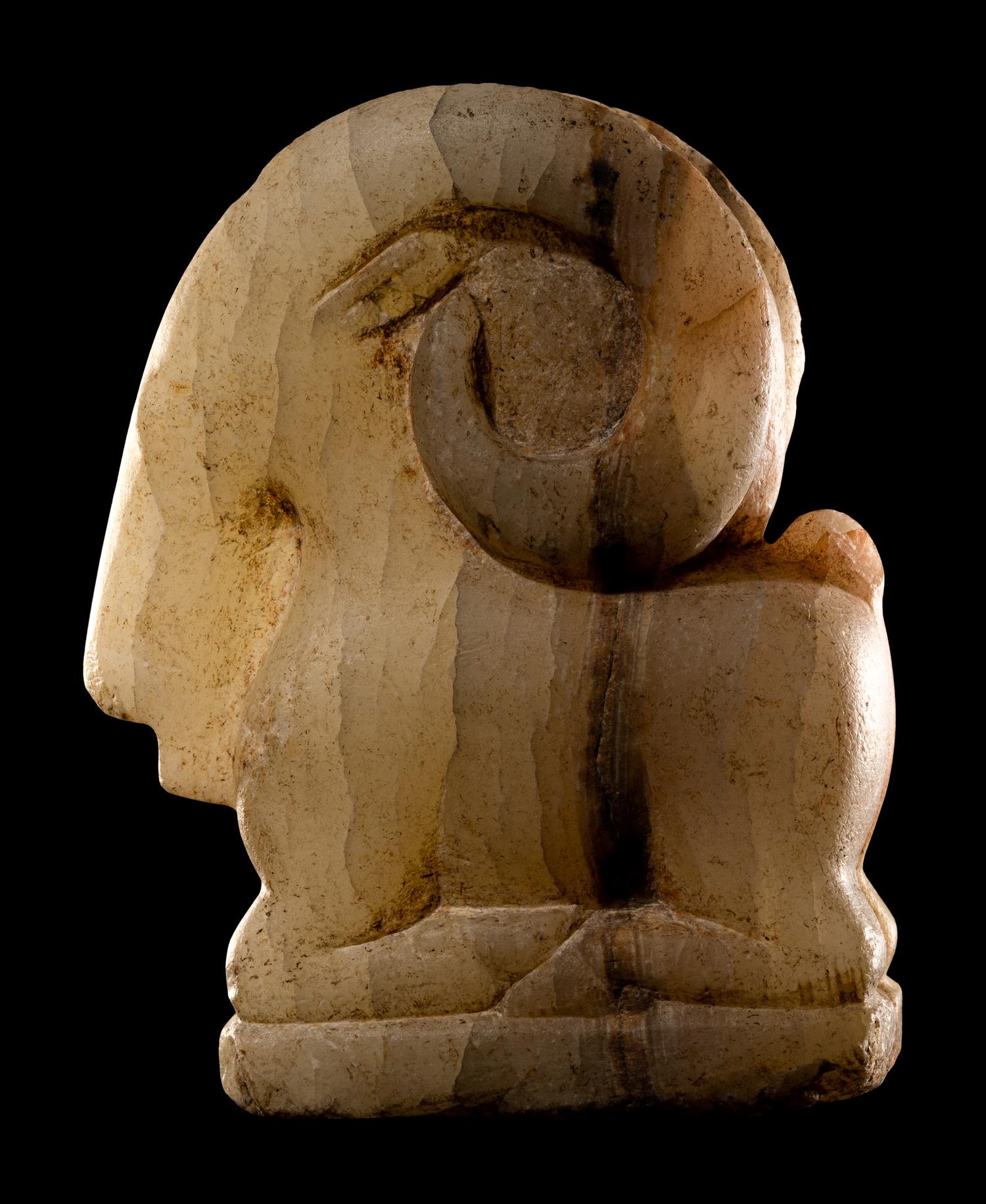 A South Arabian Alabaster Ibex