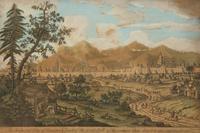 A Set of Five Colored Engravings of Views of China, After Augustin Heckel