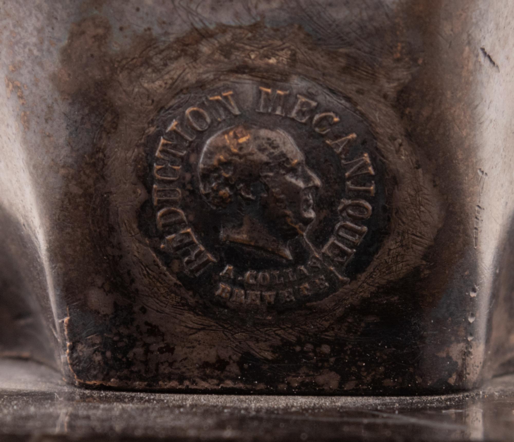 A French Bronze Figural Inkwell