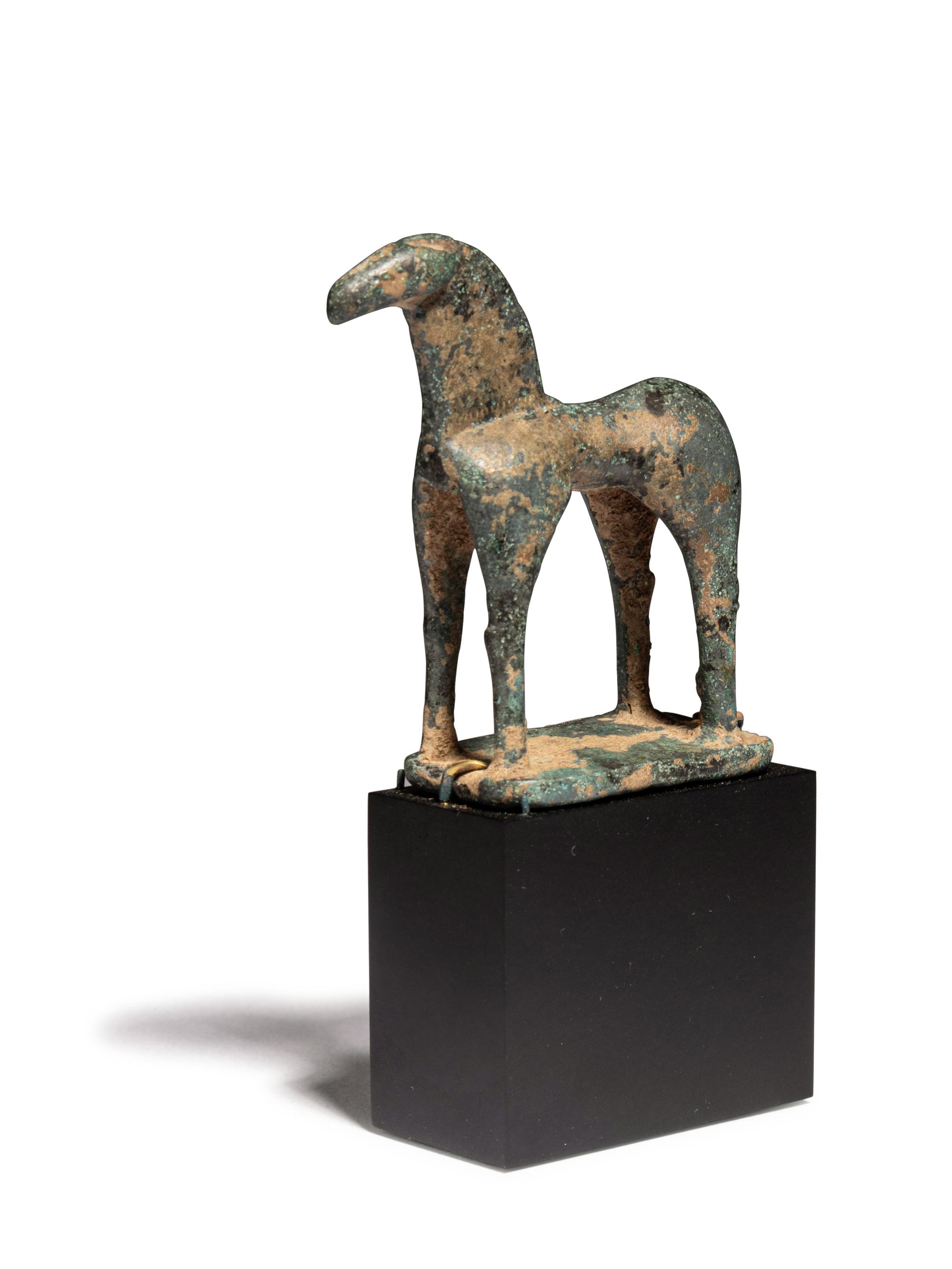 A Greek Bronze Horse