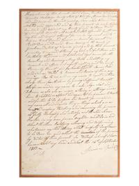 KENTON, Simon (1755-1836). Legal document signed ("Simon Kenton") conferring power of attorney to William Ward. Champaign County, Ohio, 16 September 1807.