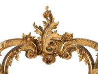 An Italian Giltwood Marble-Top Console Table