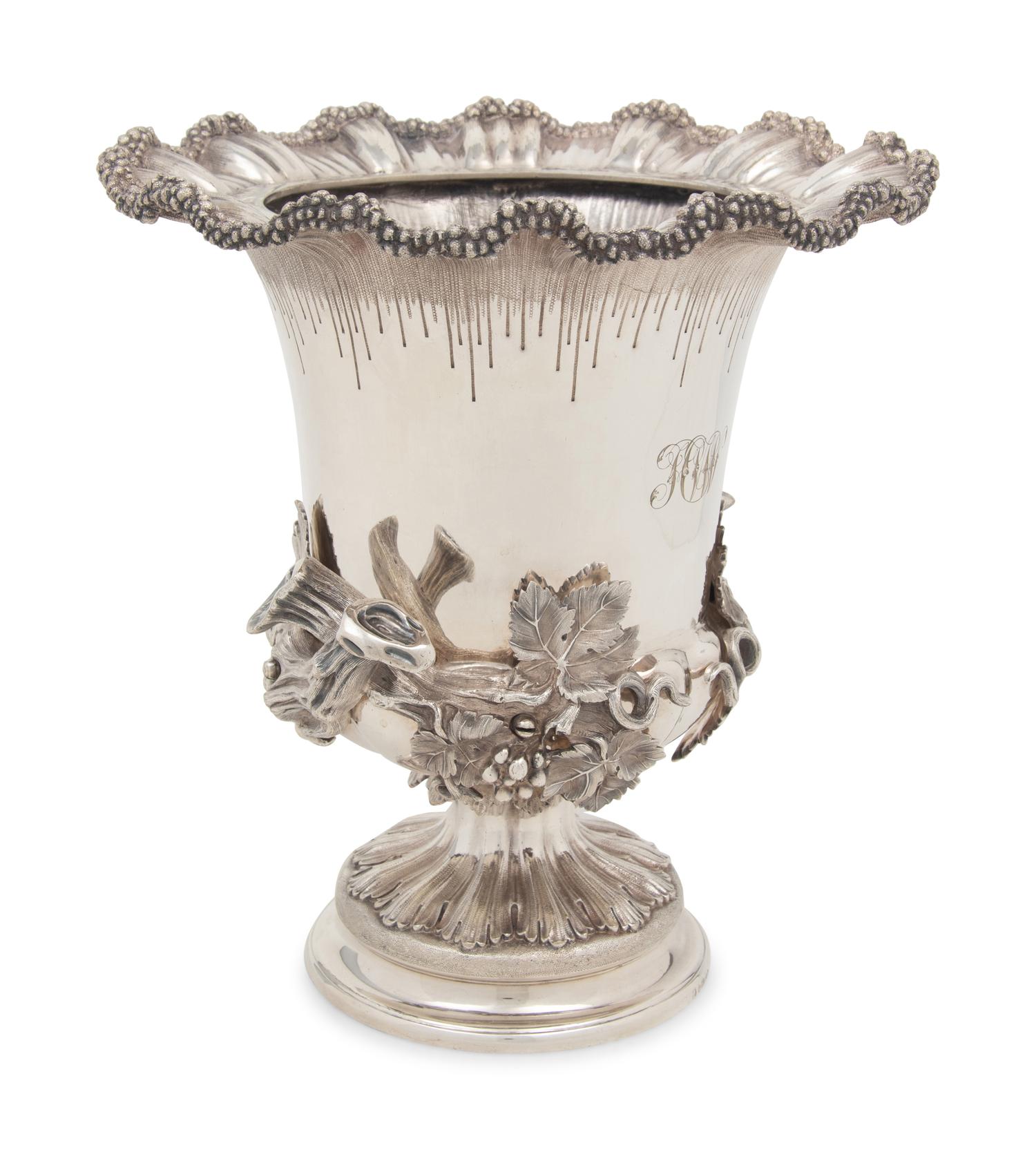 An English Silver-Plate Wine Cooler