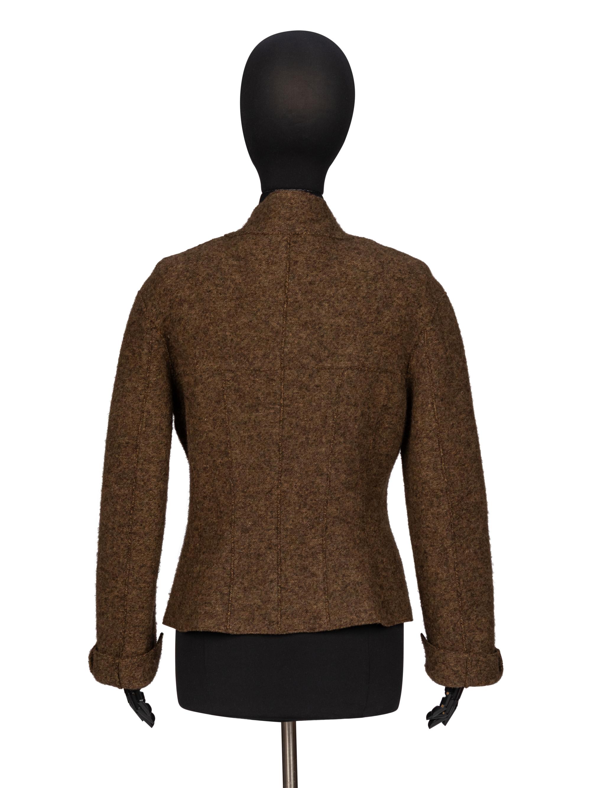 Chanel, Olive Felted Wool Jacket